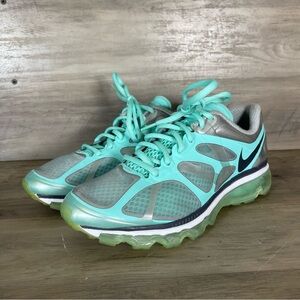 Nike Air Max 2012 Women’s 8 Tiffany Blue Lace Up Sneakers Tennis Shoes